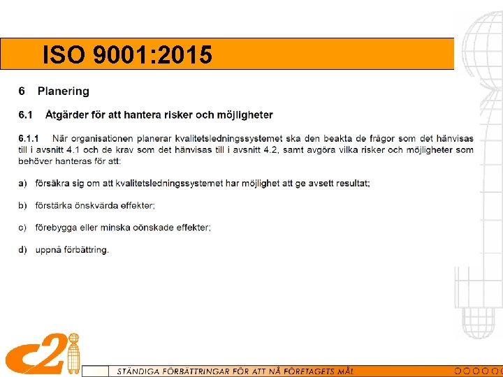 ISO 9001: 2015 