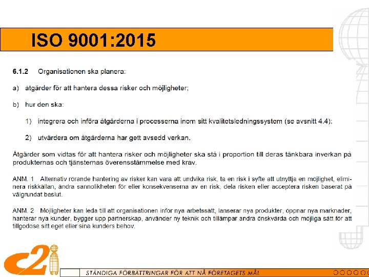 ISO 9001: 2015 