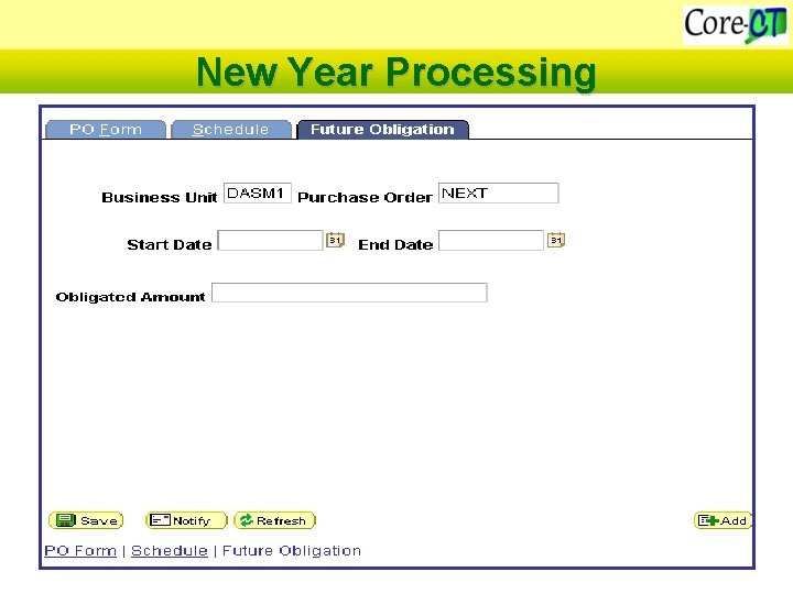 New Year Processing 