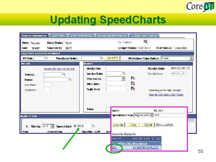 Updating Speed. Charts 53 
