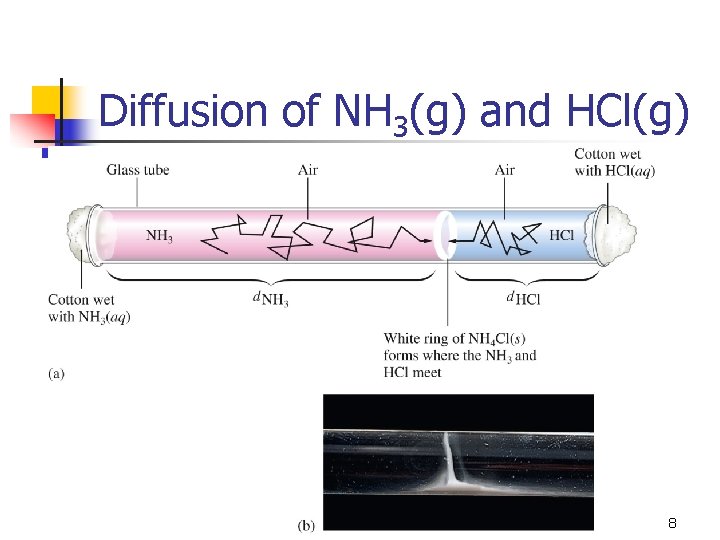 Diffusion of NH 3(g) and HCl(g) 8 
