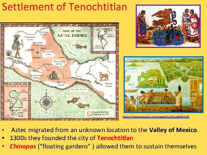 Settlement of Tenochtitlan https: //www. youtube. com/watch? v=S 5 Lp 0 Kr. QTq. M