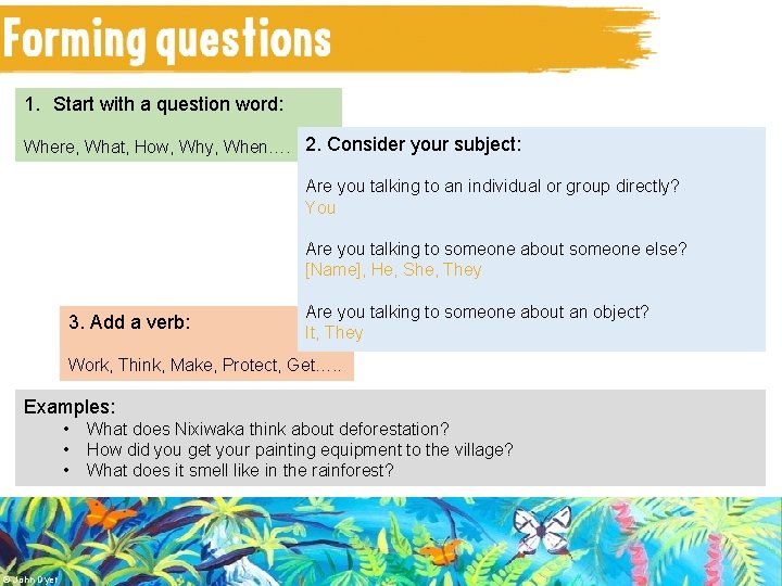 Camel 1. Start with a question word: Where, What, How, Why, When…. 2. Consider