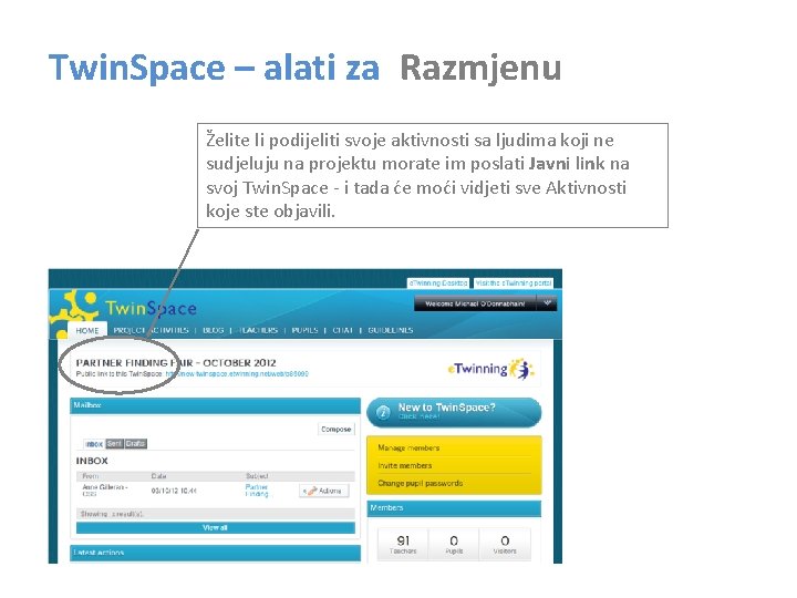 Twin. Space – alati za Razmjenu Želite li podijeliti svoje aktivnosti sa ljudima koji