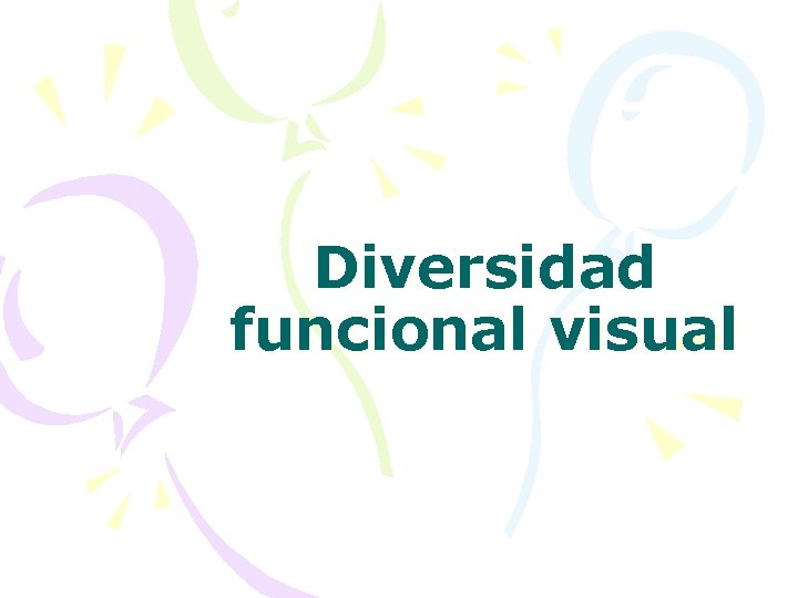 Diversidad funcional visual 