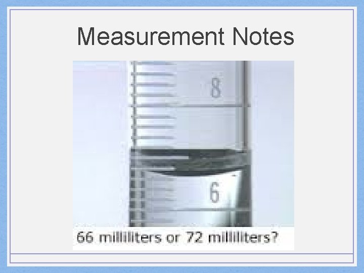 Measurement Notes 