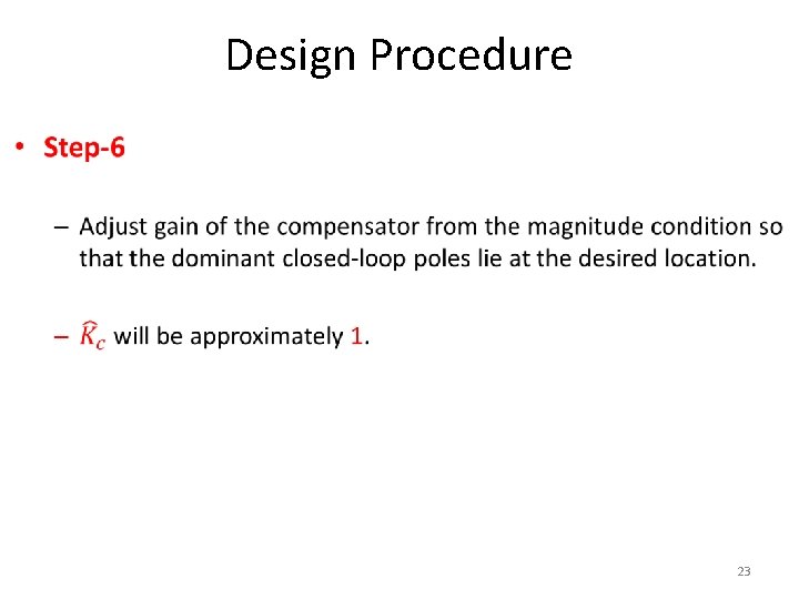 Design Procedure • 23 