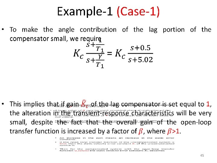Example-1 (Case-1) • 45 