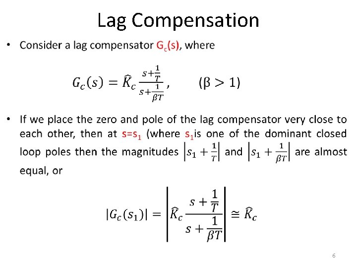 Lag Compensation • 6 