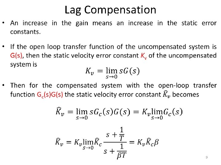 Lag Compensation • 9 