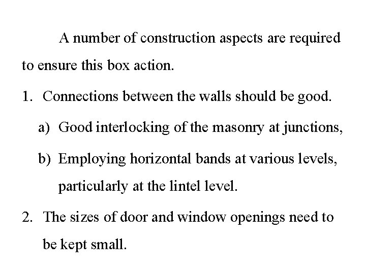 A number of construction aspects are required to ensure this box action. 1. Connections