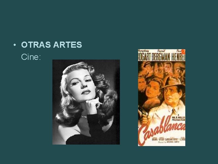  • OTRAS ARTES Cine: 