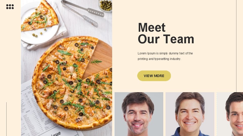 Meet Our Team Lorem Ipsum is simply dummy text of the printing and typesetting