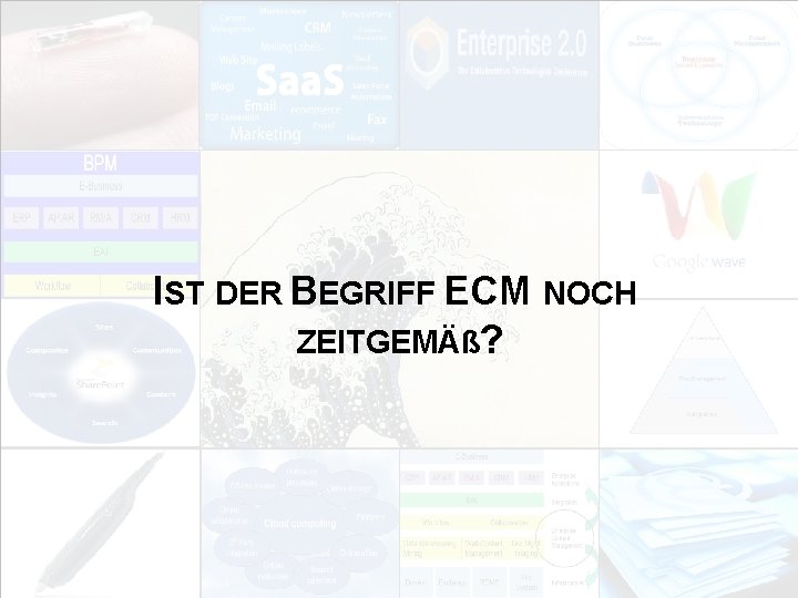IST DER BEGRIFF ECM NOCH ZEITGEMÄß? EIM Update und Trends 2010 Dr. Ulrich Kampffmeyer