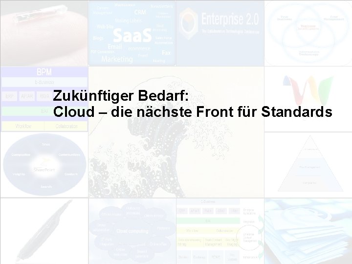Zukünftiger Bedarf: Cloud – die nächste Front für Standards EIM Update und Trends 2010