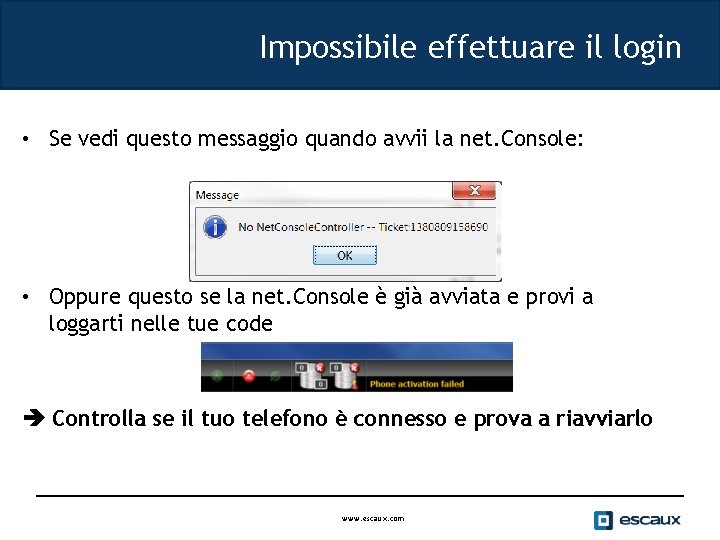 Impossibile effettuare il login • Se vedi questo messaggio quando avvii la net. Console: