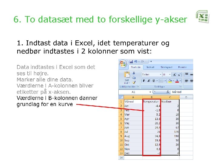 6. To datasæt med to forskellige y-akser 