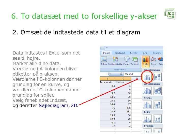 6. To datasæt med to forskellige y-akser 