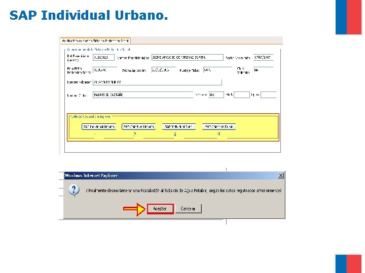 SAP Individual Urbano. 