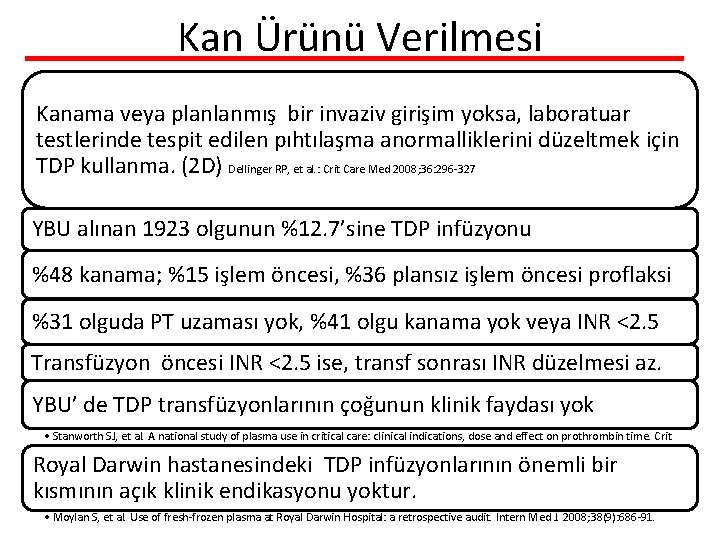 Kan Ürünü Verilmesi Kanama veya planlanmış bir invaziv girişim yoksa, laboratuar testlerinde tespit edilen