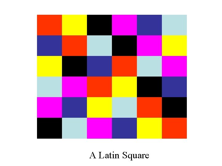 A Latin Square 