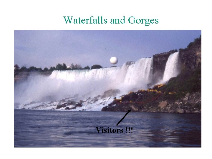 Waterfalls and Gorges 20 million visit the falls every year Visitors !!! 