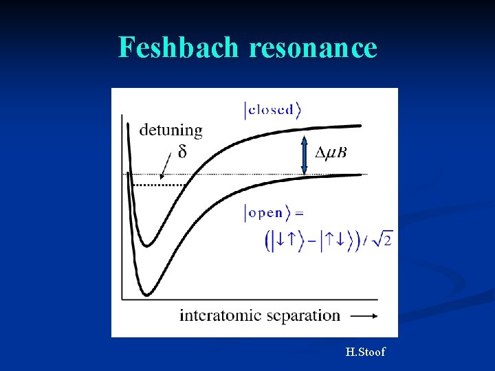 Feshbach resonance H. Stoof 