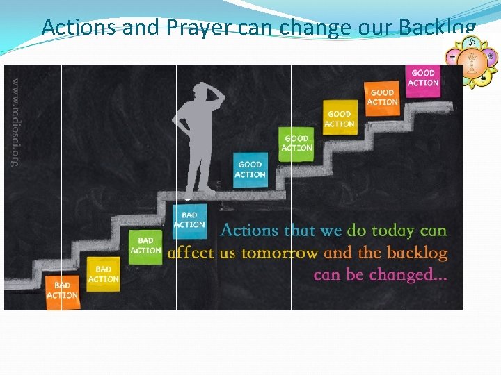 Actions and Prayer can change our Backlog 