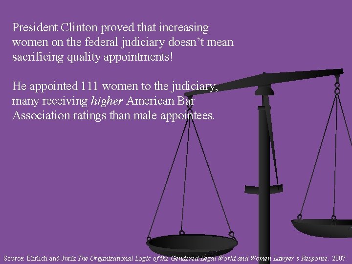 President Clinton proved that increasing women on the federal judiciary doesn’t mean sacrificing quality