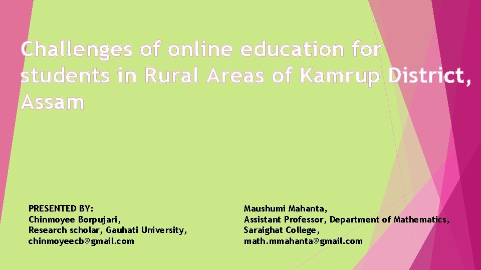 Challenges of online education for students in Rural