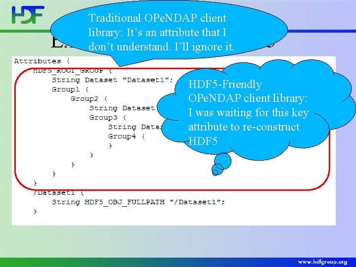 Traditional OPe. NDAP client library: It’s an attribute that I don’t understand. I’ll ignore