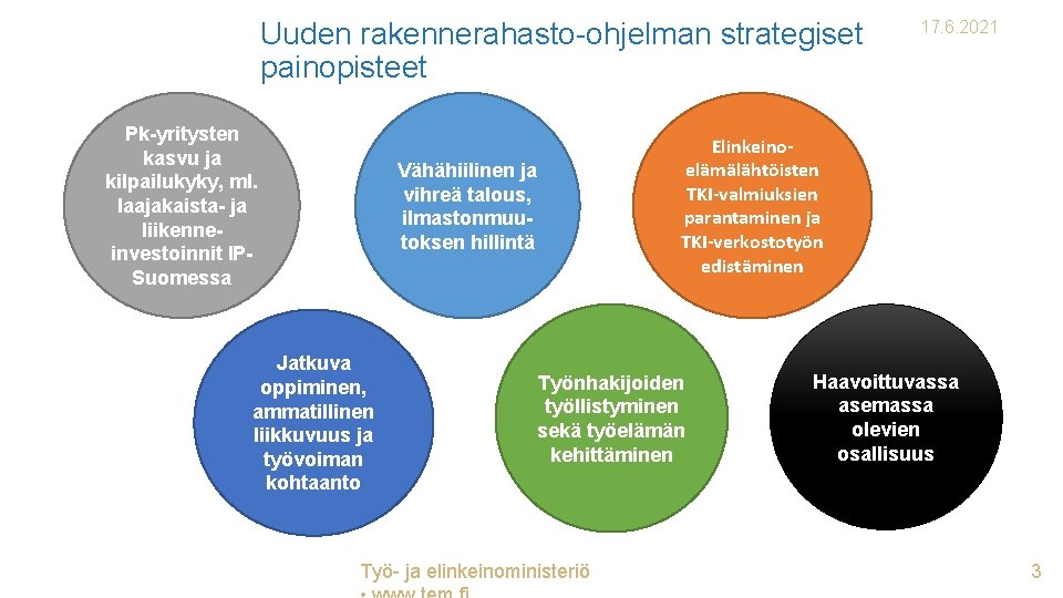 Uuden rakennerahasto-ohjelman strategiset painopisteet Pk-yritysten kasvu ja kilpailukyky, ml. laajakaista- ja liikenneinvestoinnit IPSuomessa Elinkeinoelämälähtöisten