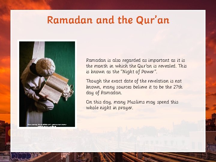 Ramadan and the Qur’an Ramadan is also regarded as important as it is the Ramadan and the Qur’an Ramadan is also regarded as important as it is the