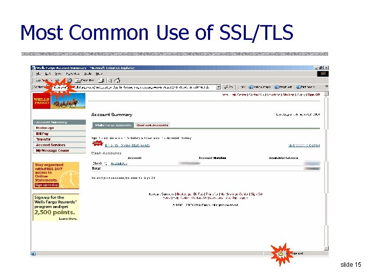 Most Common Use of SSL/TLS slide 15 