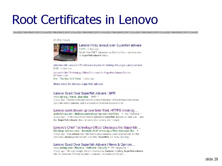 Root Certificates in Lenovo slide 29 