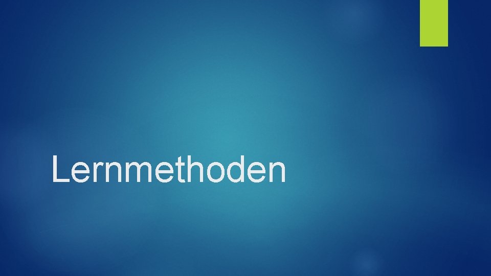 Lernmethoden 