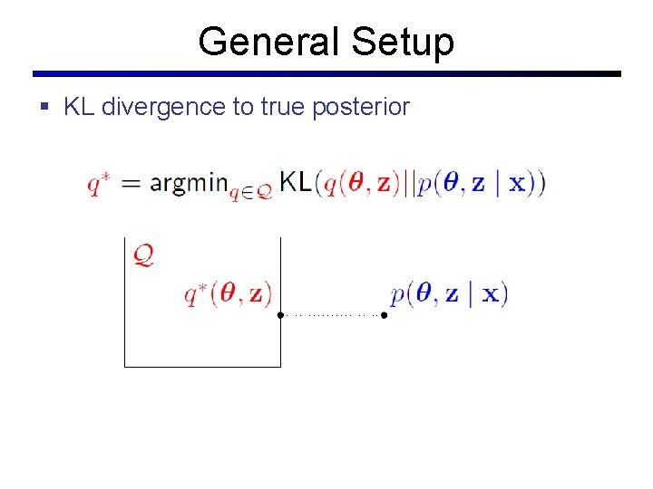 General Setup § KL divergence to true posterior General Setup § KL divergence to true posterior