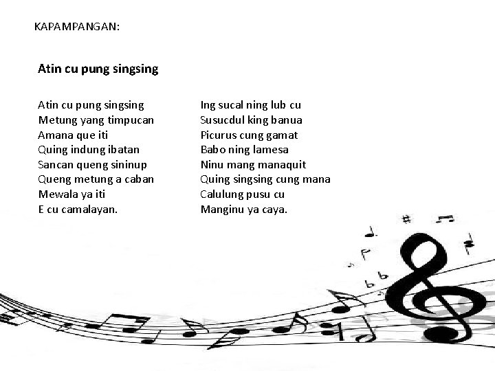 Atin cu pung singsing historical background
