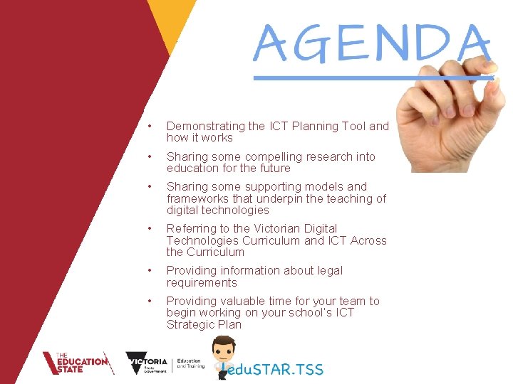 • Demonstrating the ICT Planning Tool and how it works • Sharing some • Demonstrating the ICT Planning Tool and how it works • Sharing some