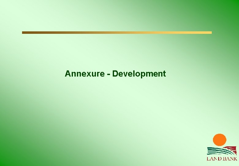 Annexure - Development 