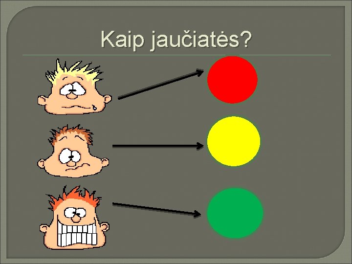 Kaip jaučiatės? 