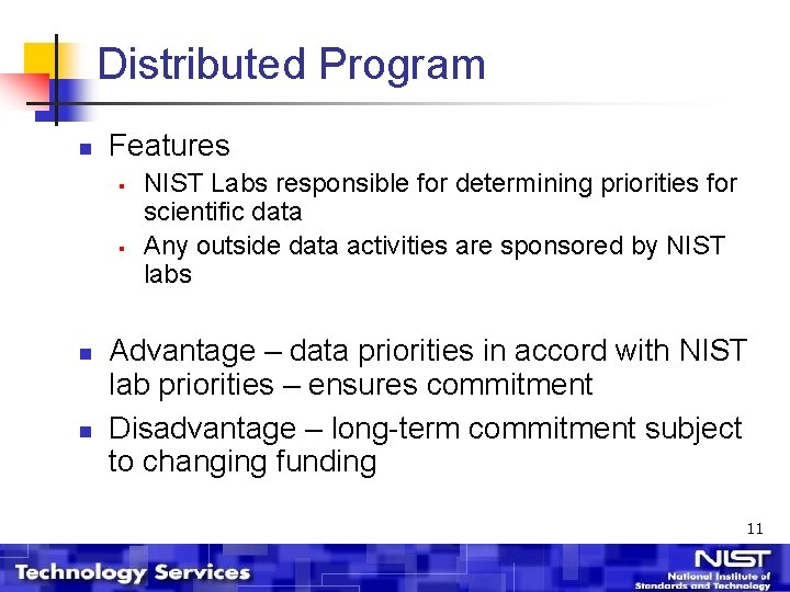 NISTs Standard Reference Data Program Products to support