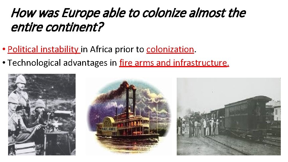 European Africanization European Colonization of Africa Scramble for Africa European