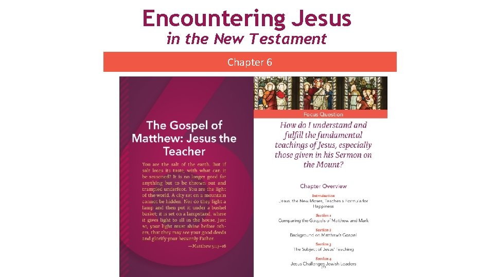 Encountering Jesus in the New Testament Chapter 6 