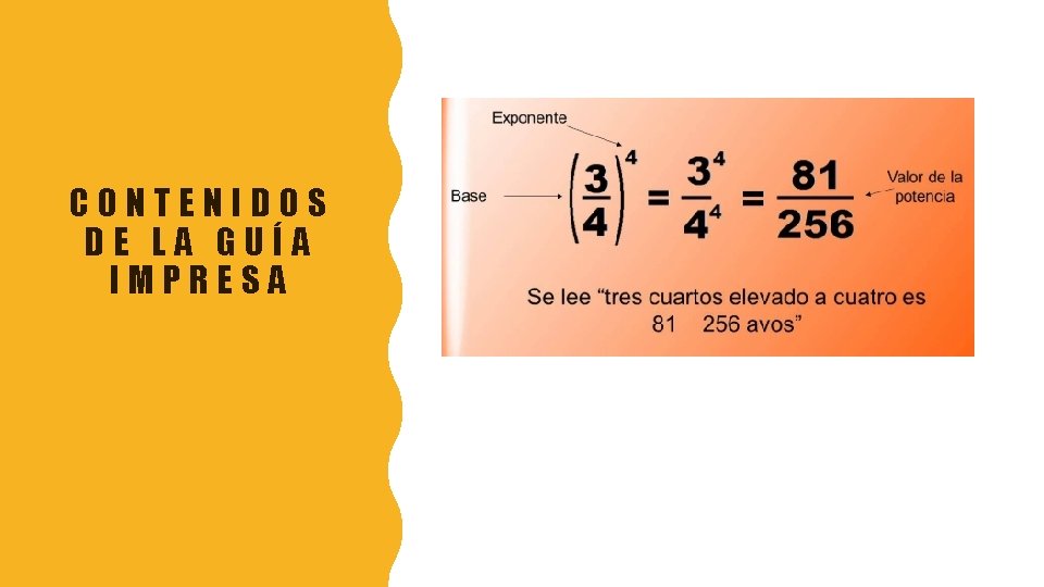 CONTENIDOS DE LA GUÍA IMPRESA 