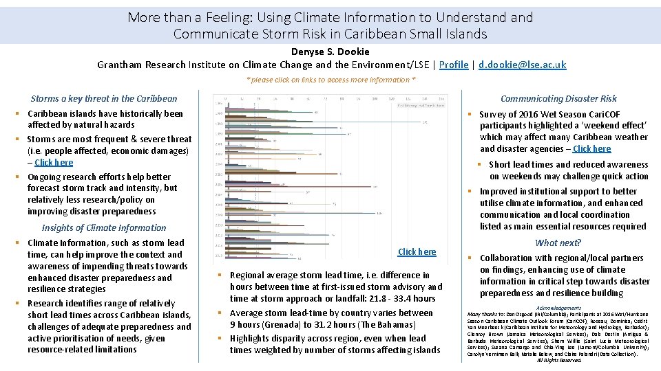 More than a Feeling: Using Climate Information to Understand Communicate Storm Risk in Caribbean