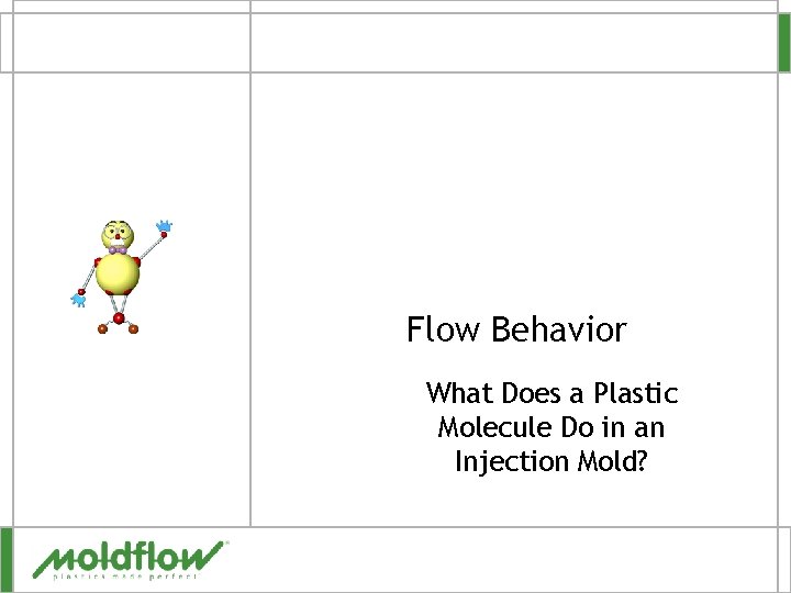 Flow Behavior What Does a Plastic Molecule Do in an Injection Mold? 