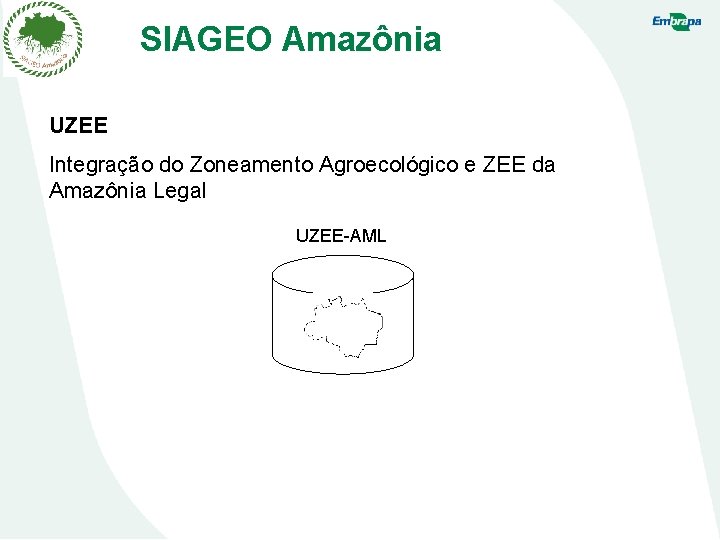 SIAGEO Amazônia UZEE Integração do Zoneamento Agroecológico e ZEE da Amazônia Legal UZEE-AML 
