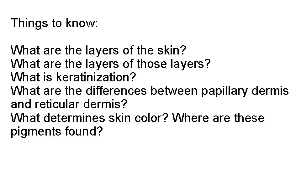 Things to know: What are the layers of the skin? What are the layers