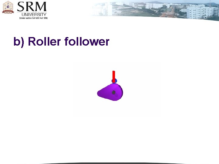 b) Roller follower 